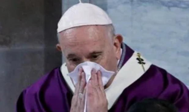 Pope Francis misses Mass due to mild Illness. 1