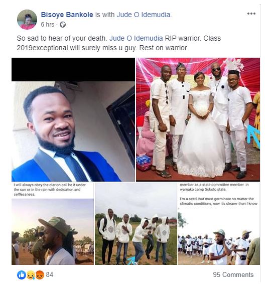 Corps member dies after complaining of stomach pain 4 Corps member dies after complaining of stomach pain 4