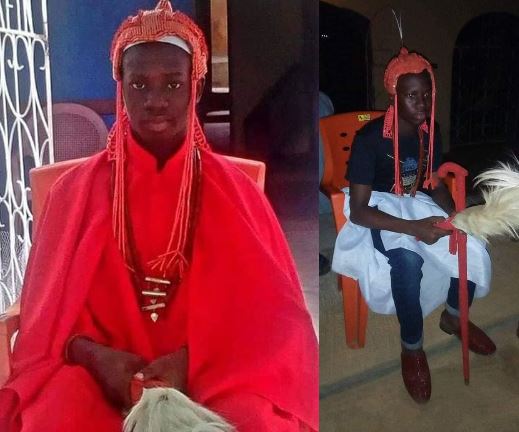 15-year-old Senior Secondary School student appointed king in Ondo State after the death of his father 1 15-year-old Senior Secondary School student appointed king in Ondo State after the death of his father 1