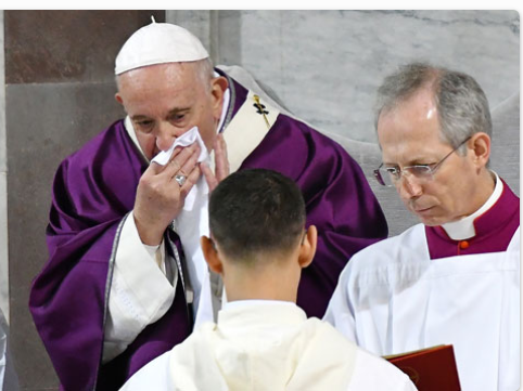 Pope Francis Tests negative for Coronavirus after suffering from Cold 1