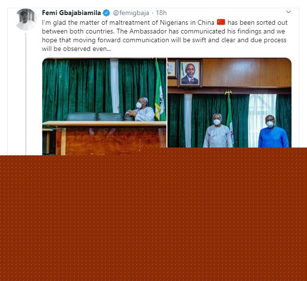 Maltreatment of Nigerians in China has been sorted out - Speaker Says, Praises A.C Razak Lawal For Standing Up For Nigerians 4 Maltreatment of Nigerians in China has been sorted out - Speaker Says, Praises A.C Razak Lawal For Standing Up For Nigerians 4