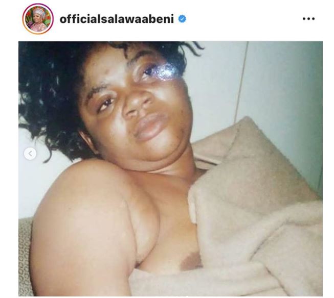 Veteran Singer Salawa Abeni raises alarm after being blackmailed with old 'Nip slip photos'. She then leaks it herself (Photos) 10 Veteran Singer Salawa Abeni raises alarm after being blackmailed with old 'Nip slip photos'. She then leaks it herself (Photos) 10