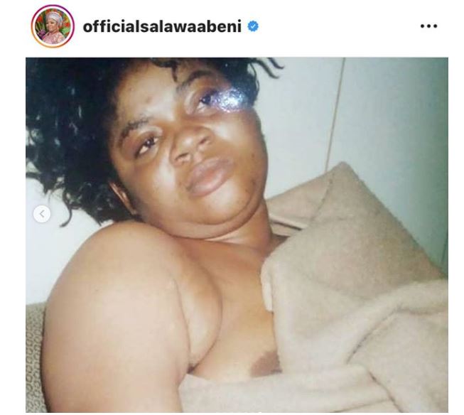 Veteran Singer Salawa Abeni raises alarm after being blackmailed with old 'Nip slip photos'. She then leaks it herself (Photos) 10