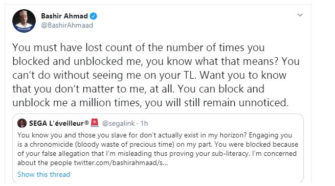 Chinese Govt treats Nigerians like Dogs yet you're masturbating over their Greek gift - Activist, Segalink slams Buhari's aide 10 Chinese Govt treats Nigerians like Dogs yet you're masturbating over their Greek gift - Activist, Segalink slams Buhari's aide 10