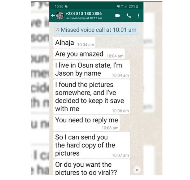Veteran Singer Salawa Abeni raises alarm after being blackmailed with old 'Nip slip photos'. She then leaks it herself (Photos) 12 Veteran Singer Salawa Abeni raises alarm after being blackmailed with old 'Nip slip photos'. She then leaks it herself (Photos) 12