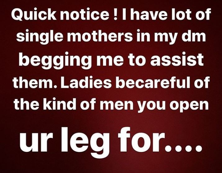"Be careful the kind of men you open your legs for" Bobrisky reacts to single mothers begging him for money 4 "Be careful the kind of men you open your legs for" Bobrisky reacts to single mothers begging him for money 4