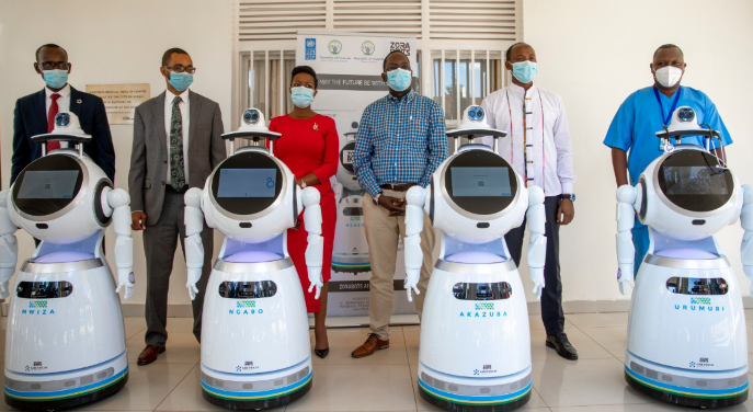 Rwanda builds five screening Robots for Covid-19 Patients 1