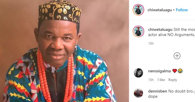 'Still the most Handsome Actor alive, NO arguments'- Chiwetalu Agu says as he shares dapper new photo 3