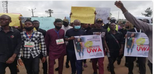 Vera Omozuwa: Student protest in Benin, seek death sentence as punishment for Rape 1