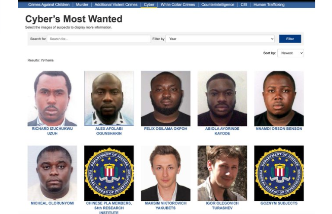 US Government declares Six Nigerians wanted for Cyber Crime 3