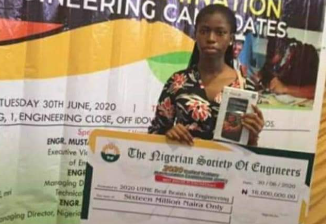 Nigerian Society of Engineers awards Student with highest JAMB score N16M 1