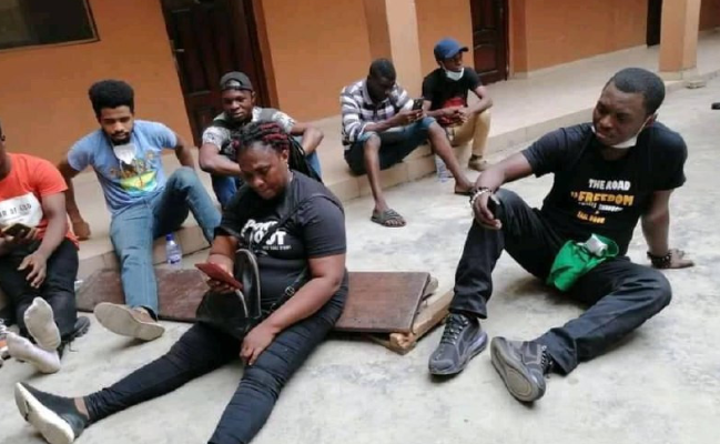 Agba Jalingo, 18 others arrested during #RevolutionNow protest in Lagos 1 Agba Jalingo, 18 others arrested during #RevolutionNow protest in Lagos 1