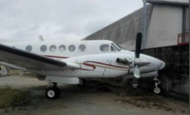 Jet crashes into fence at Lagos airport due to brake failure (Photo) 3