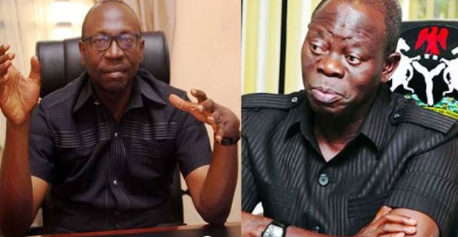 Oshiomhole is not my god Father, he works for me - Ize-Iyamu 1 Oshiomhole is not my god Father, he works for me - Ize-Iyamu 1