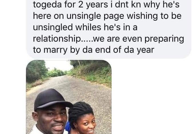 Woman exposes her fiancé on Facebook group for singles where he advertised himself as Single and looking for a relationship 1