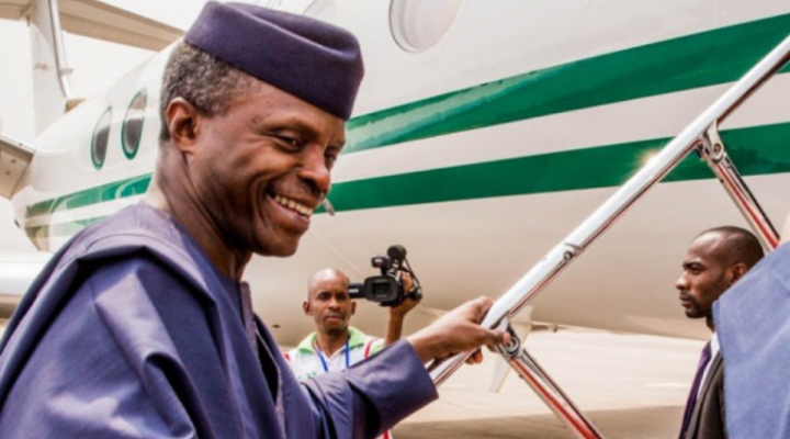 Vice President, Yemi Osinbajo leaves Nigeria for Ghana 1