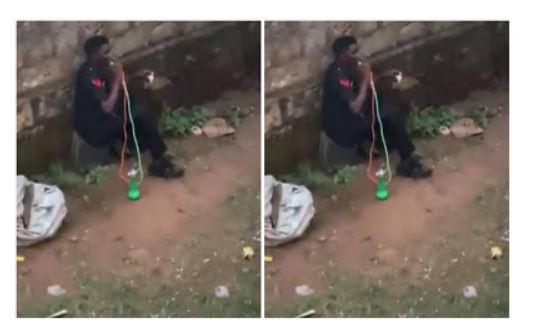 Police reacts as video of drunk officer smoking shisha goes viral 1 Police reacts as video of drunk officer smoking shisha goes viral 1