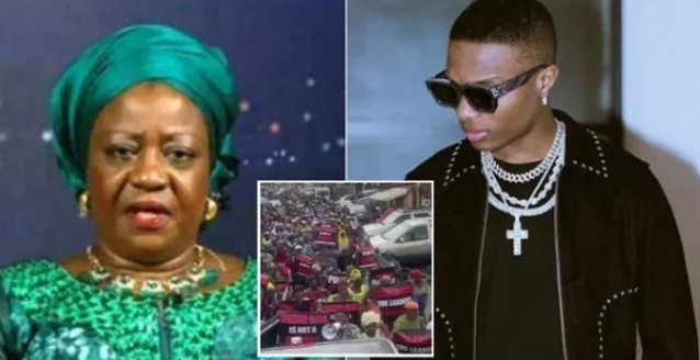 ‘Old woman, see your mates’ – Wizkid blasts Lauretta Onochie as mothers join #EndSARS protest 1