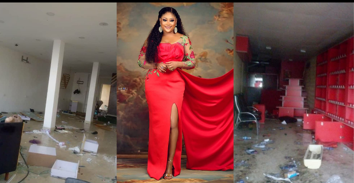 “They took all my years of hardwork” – Uche Elendu laments looting of her store by Hoodlums (photos) 9 “They took all my years of hardwork” – Uche Elendu laments looting of her store by Hoodlums (photos) 9