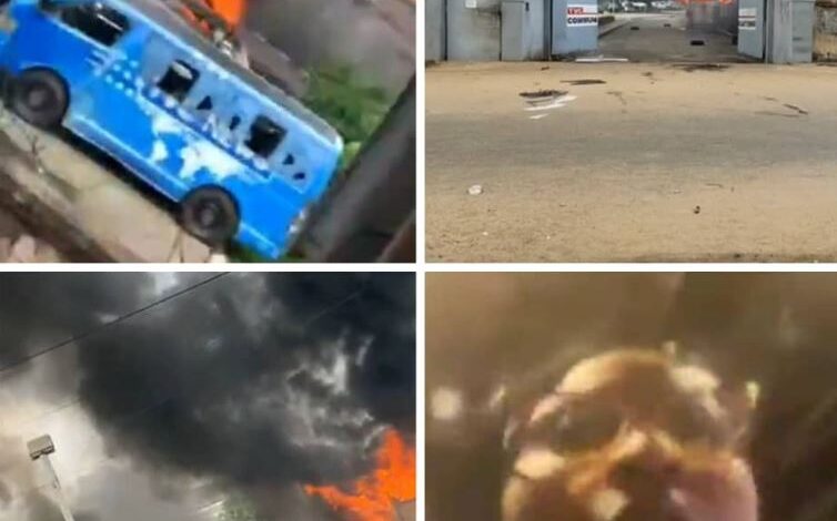 Mob invades TVC premises, set cars and other properties on fire (photos/video) 1