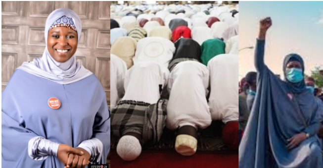 EndSARS protest: "Remove your Hijab"- Muslims tell Aisha Yesufu (Photos) 11