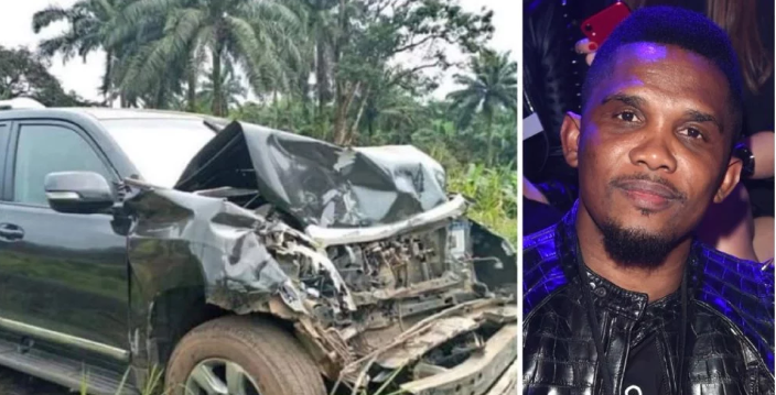 Samuel Eto'o involved in Car crash, suffered head injury 1 Samuel Eto'o involved in Car crash, suffered head injury 1