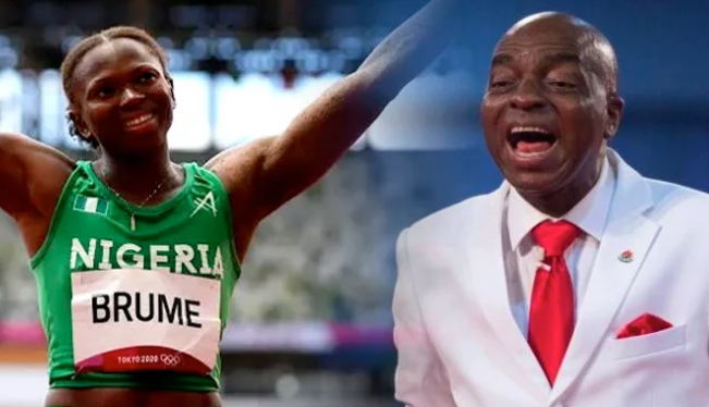 Reno Omokri tackles Nigerians who are against Olympic medalist, Ese Brume's decision to drape her medal on Bishop Oyedepo 1