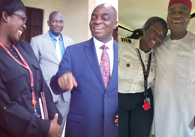 ''This is the highest highlight of my full circle moment'' - Female Pilot who graduated from Covenant University shares moment she flew Oyedepo years after graduation 3