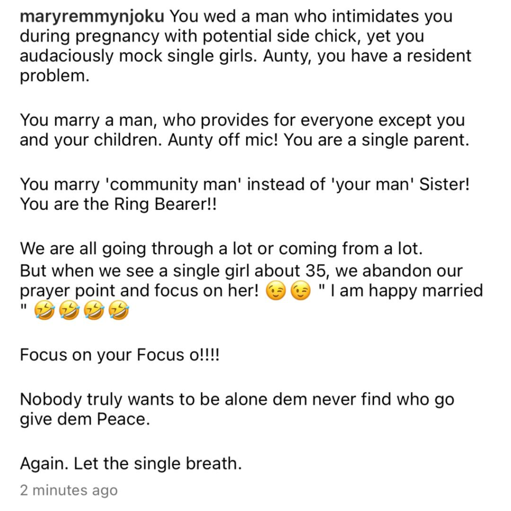 Marriage is not an achievement, finding the right partner is - Actress, Mary Remmy Njoku 7