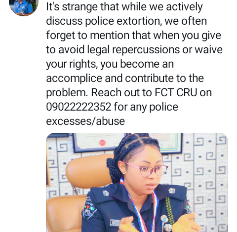 When you give a bribe to avoid legal repercussions you become an accomplice - FCT Police spokesman shares 3