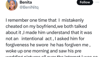 Photo of Lady reveals what her ex-boyfriend did after she ‘mistakenly’ cheated on him