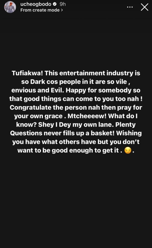 This entertainment industry is so dark, people in it are so vile - Uche Ogbodo 4