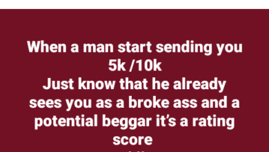 Photo of When a man starts sending you 5k /10k just know that he already sees you as a broke lady and potential beggar – Nigerian doctor says