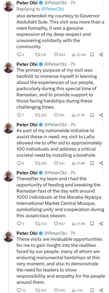 Peter Obi loves Drama - Buhari's former aide, Bashir Ahmad, mocks Peter Obi over visit to Mosque to break Ramadan fast with Muslims 9