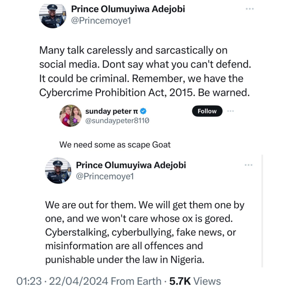 Don't say what you can't defend - Police PRO warns, says it could be criminal 4