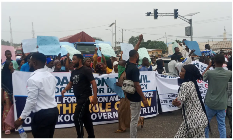 Photo of Alleged N80.2bn fraud: ”Yahaya Bello remains a responsible citizen” – Kogi youths protest EFCC’s move to arrest Yahaya Bello